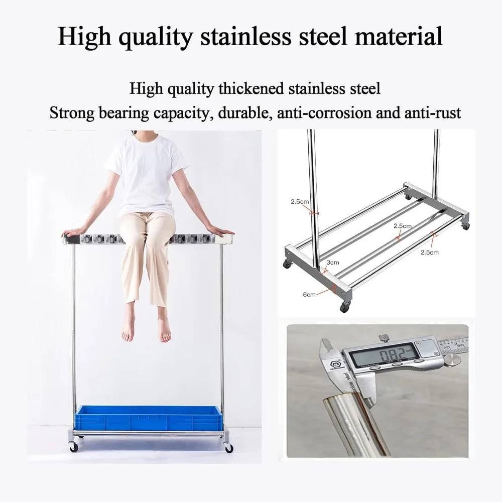 رف أدوات قائم على الأرض للمكانس والمماسح، حامل ممسحة مبللة، عربة تخزين أدوات التنظيف المتحركة، رف تصريف الممسحة #3