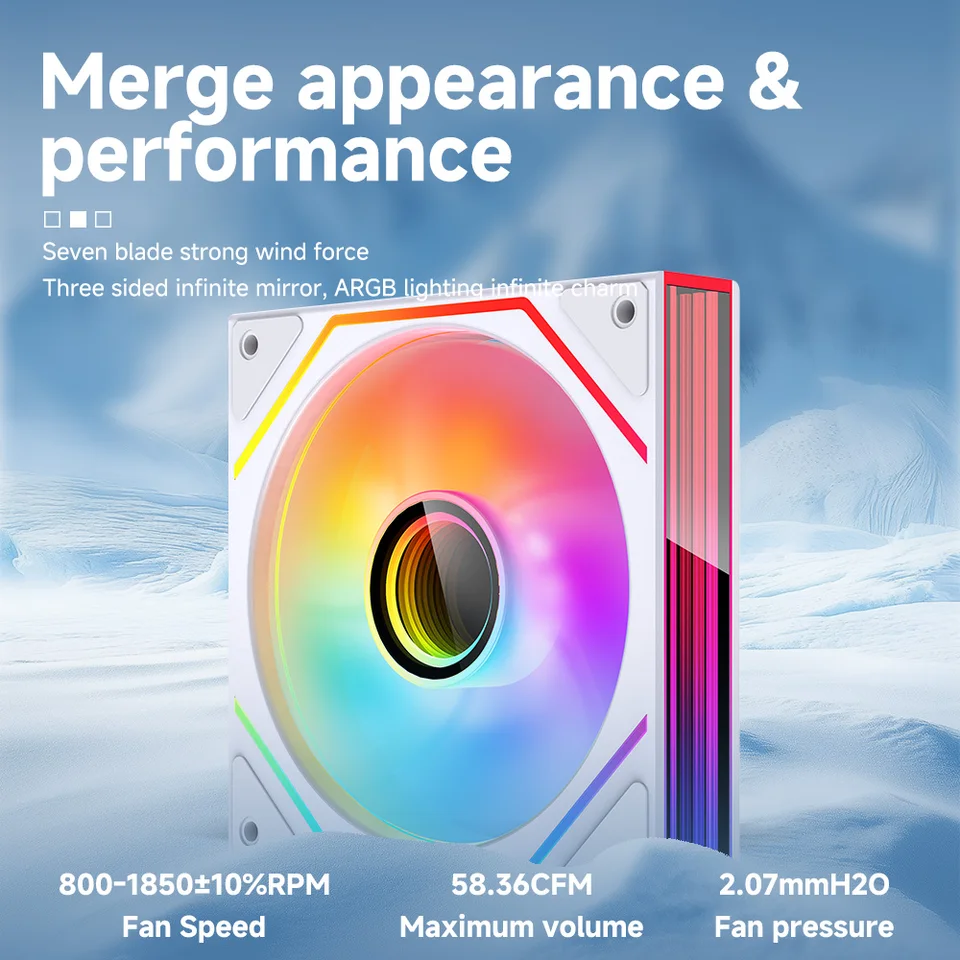 Jungle Leopard Prism 6max Case Cooling Fan Silent ARGB Divine