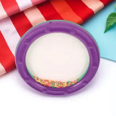

10 Inch Bead Ocean Musical Instruments Wave Beaded Hand Percussion Clear Sound Sturdy Sea Sound Drum Toy Kids Children Early
