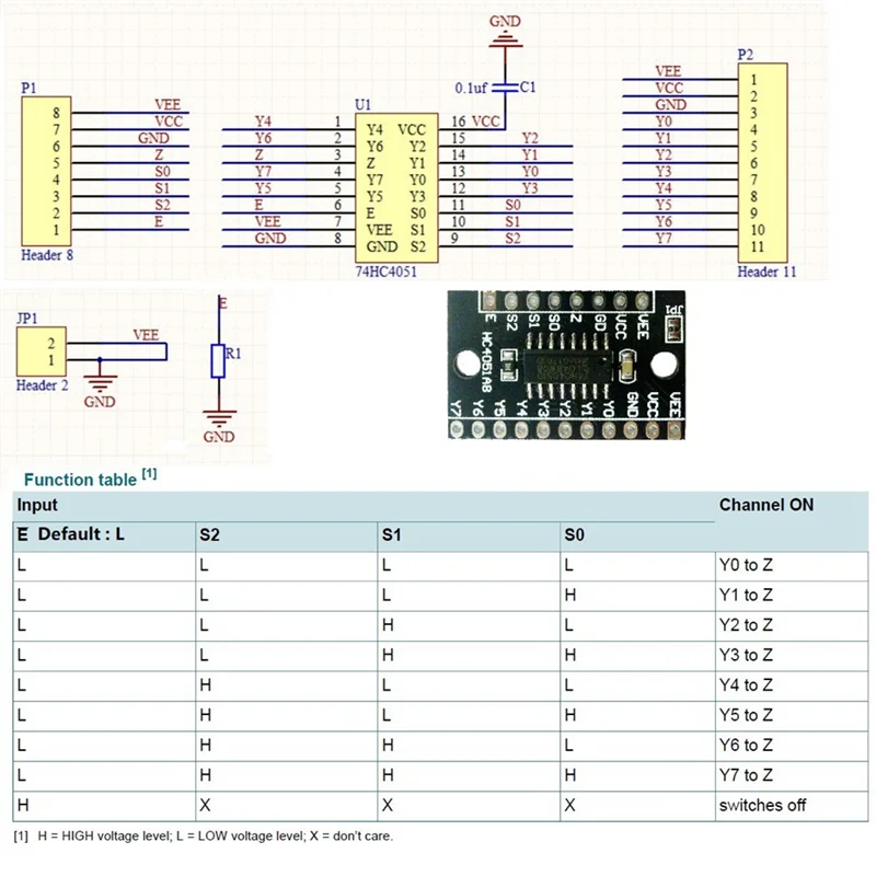 ELECT-Raspberry Pi لـ Arduino وحدة معدد تناظرية/Demultiplexer متوافقة مع 8 قنوات HC4051A8 74HC4051 لوحة تجارب Mountin