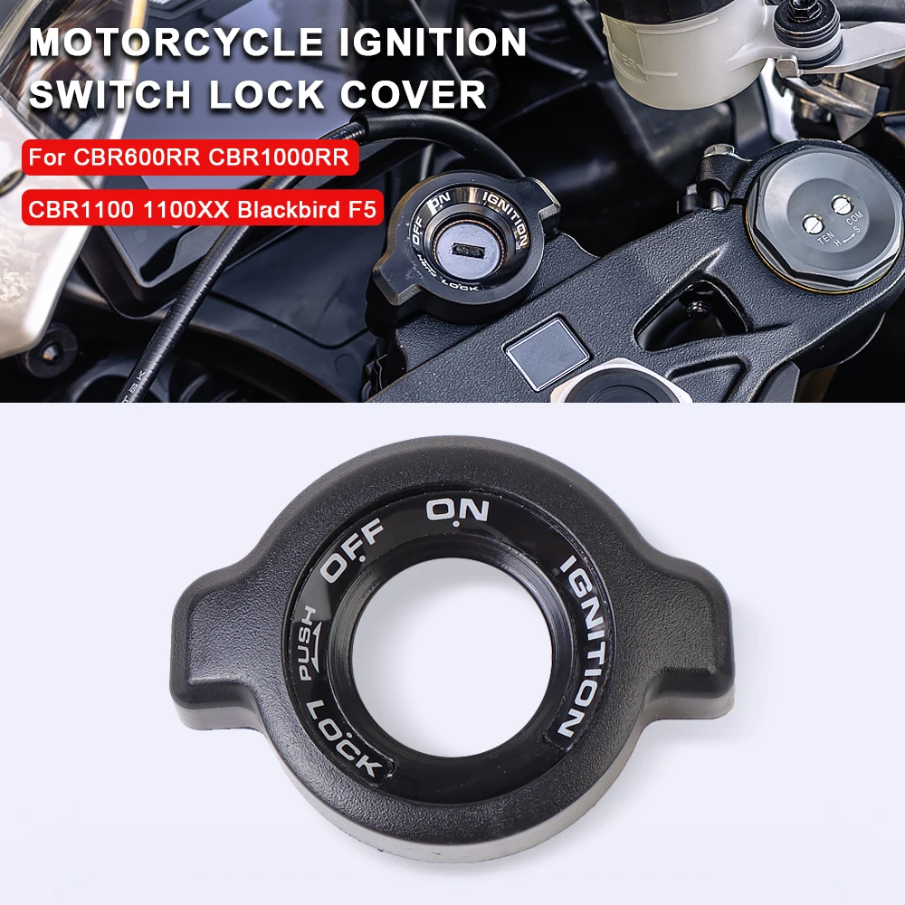 

Motorcycle Ignition Switch Lock Cover Accessories For Honda CBR600RR CBR 600 RR CBR1000RR CBR1000 RR CBR1100 1100XX Blackbird F5