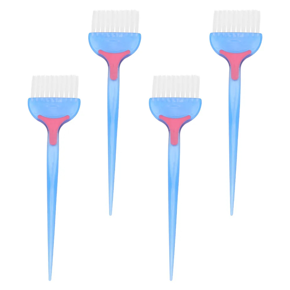 4-teiliges weiches Haarfärbepinsel-Kamm-Set, professionell für Salon-DIY-Färbung, lange, kurze, lockige, glatte Haarbehandlung