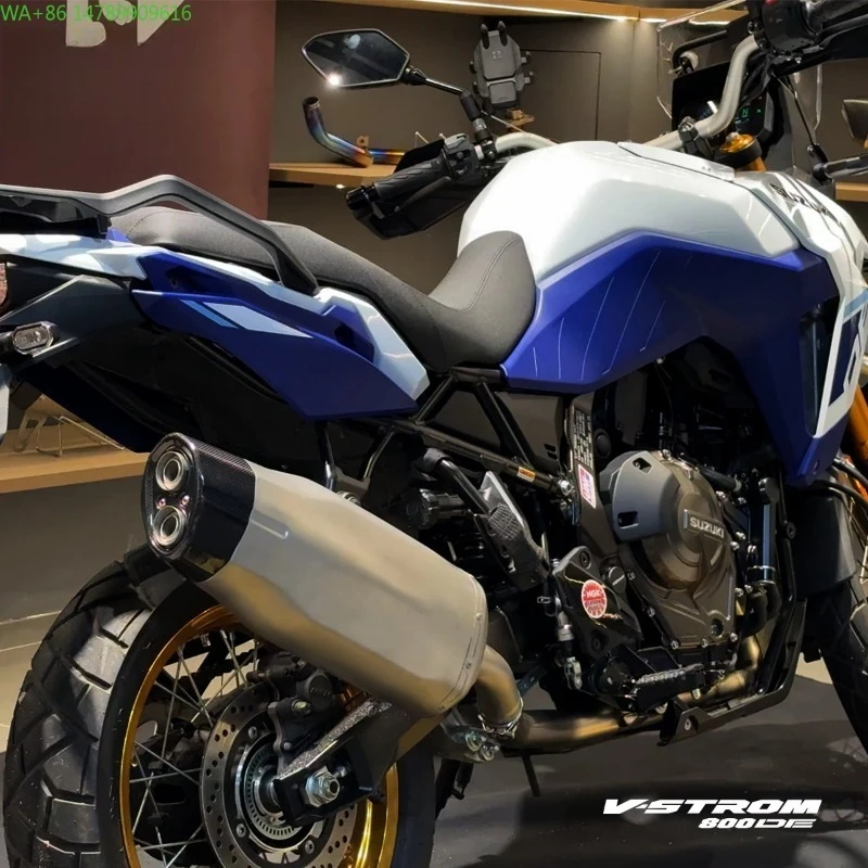 Full-Size Custom Motorcycle ExhaustRS  V-strom800DE RE Titanium Alloy Modified Front And Middle Chicken Leg Full Section E