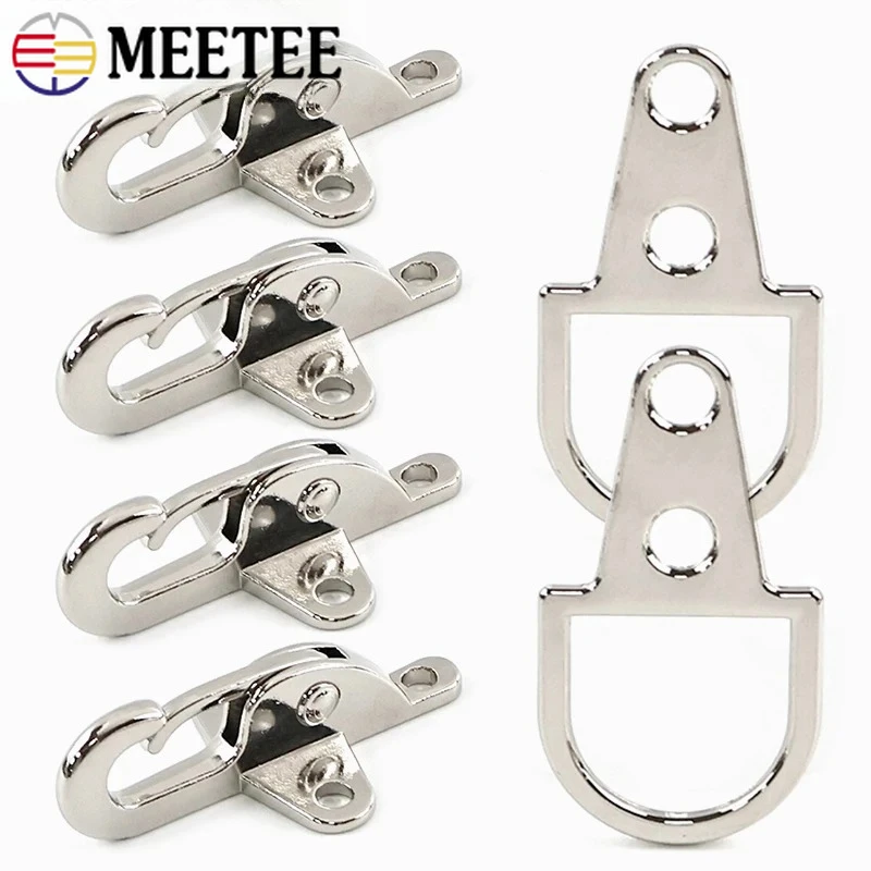

1-5Pcs 4/5cm Silver Metal Buckles Jacket Belt Windbreaker Decor Fastener Button Bag Coat Fireman Hook Clasp Hardware Accessories