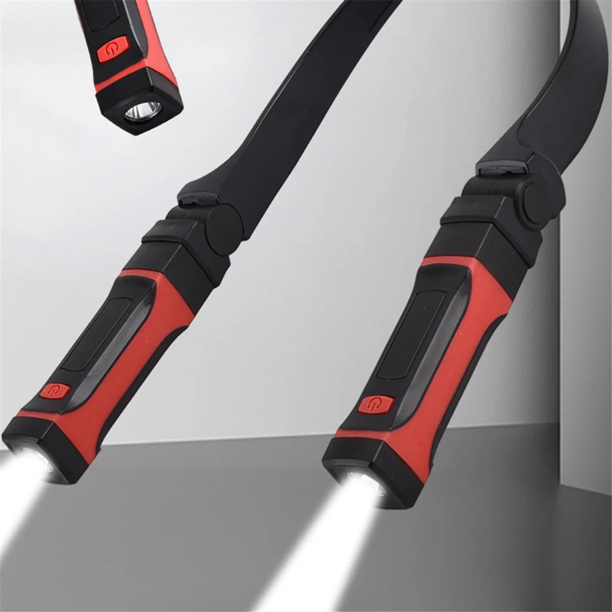 حار بيع انفصال الرقبة الخفيفة القابلة لإعادة الشحن، ضوء العمل LED مع قاعدة مغناطيسية، ضوء ميكانيكي حر اليدين، حول الرقبة