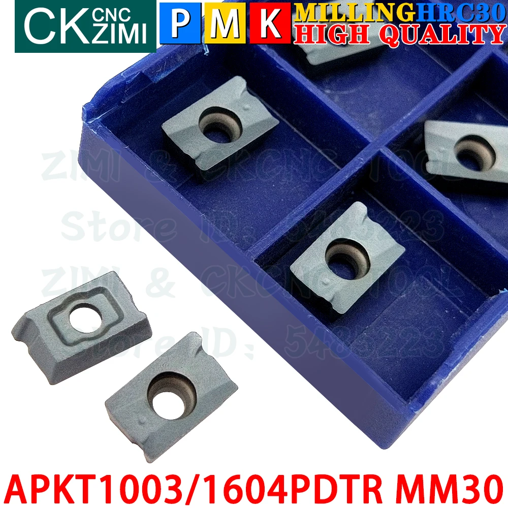 APKT1003PDTR MM30 APKT1604PDTR MM30 Твердосплавные вставки Инструменты для фрезерных пластин APKT 1003 APKT 1604 APKT1003 APKT1604 APMT MM10 MM30 ЧПУ Сменные фрезы Металлические токарные станки