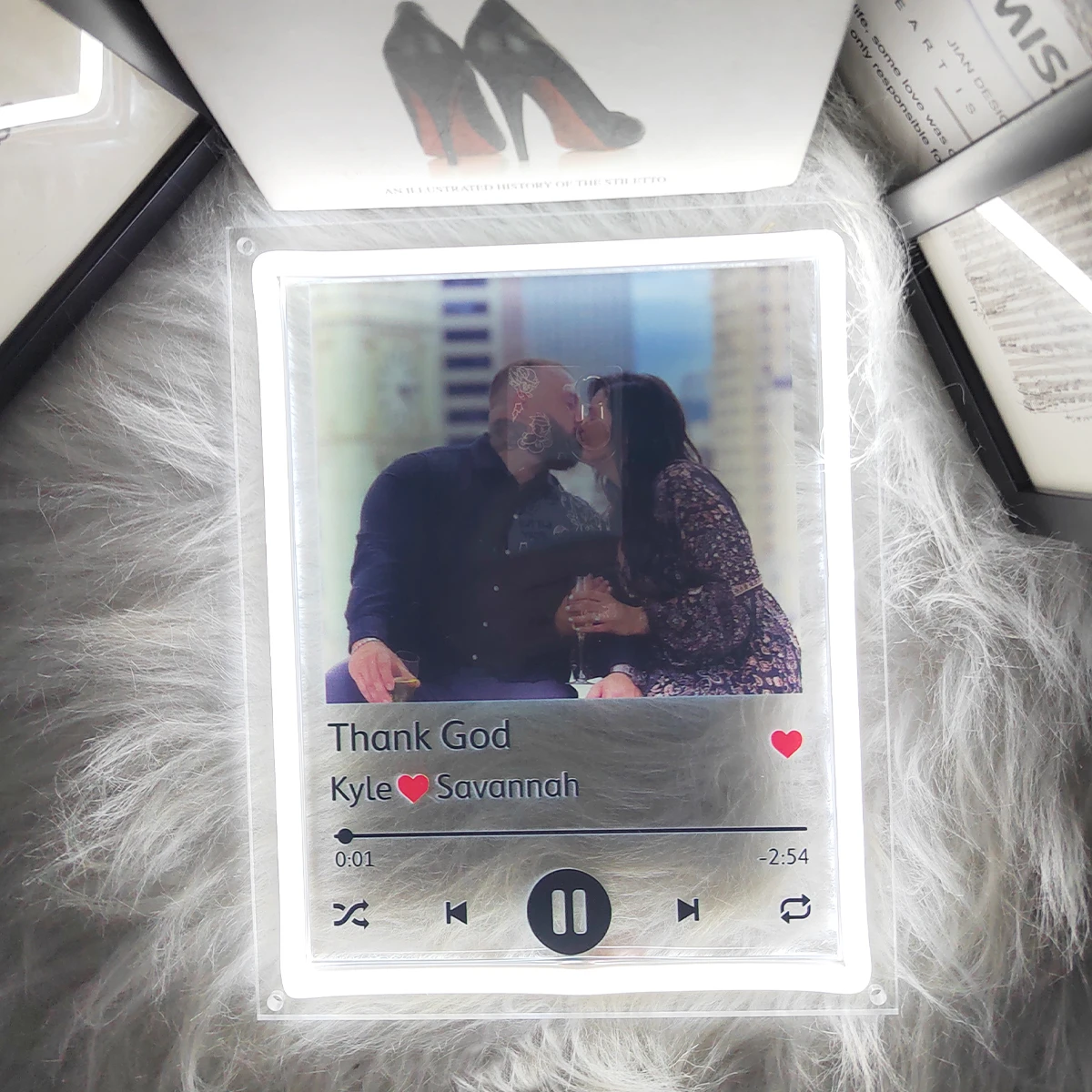 LED Light-emitting Lamp Group Photo Frame-shaped Ambient Decorative Light, Customizable