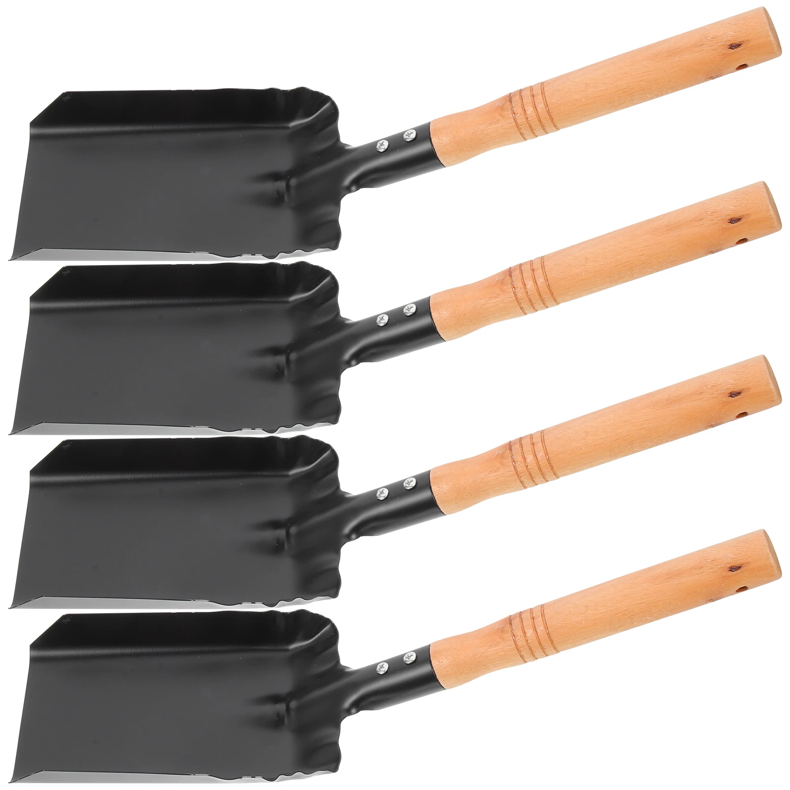 

4 Pcs Fireplace Shovel Lightweight Coal Ash Scoop Tools Ergonomic Handle Portable Storage Home BBQ Cleaning Brush