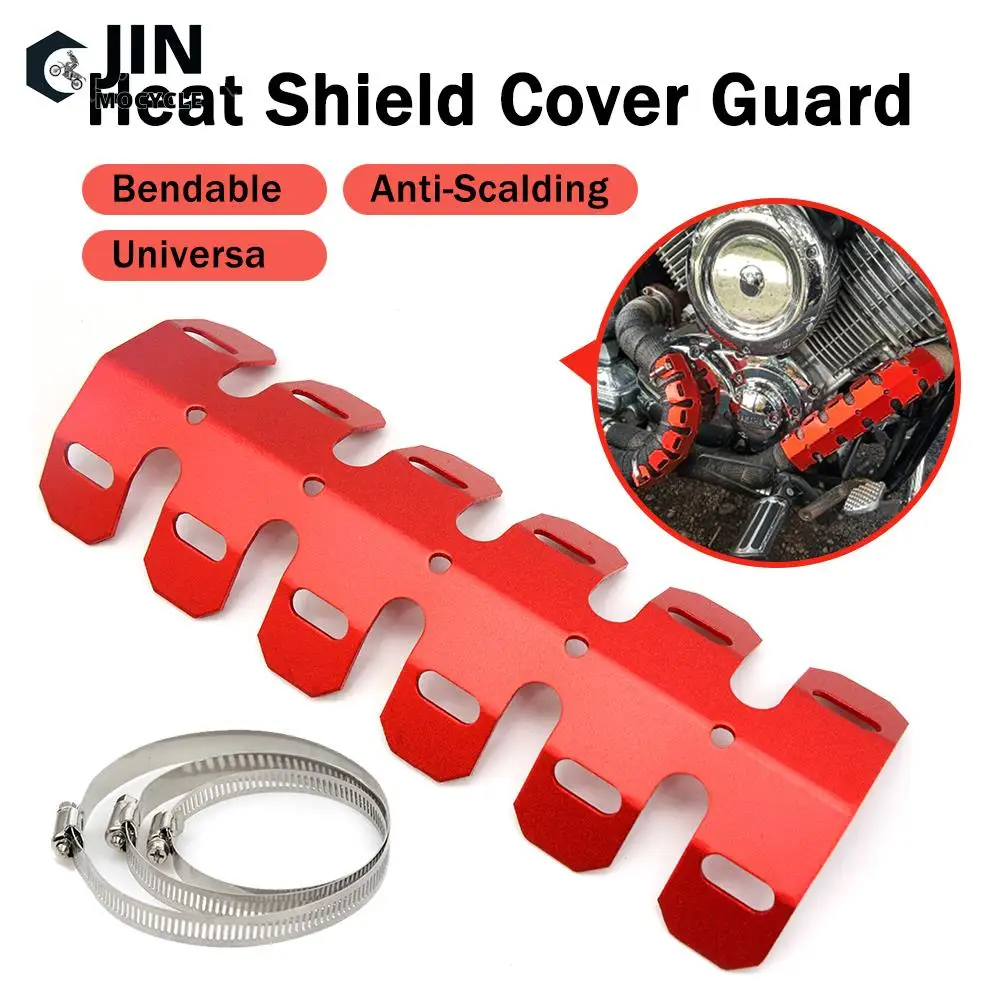 CNC Exhaust Pipe Protector Bendable Heat Shield Cover Guard Anti-scalding FOR Honda CR125 CR250 CRF150R CRF150R CRF250R CRF 250X