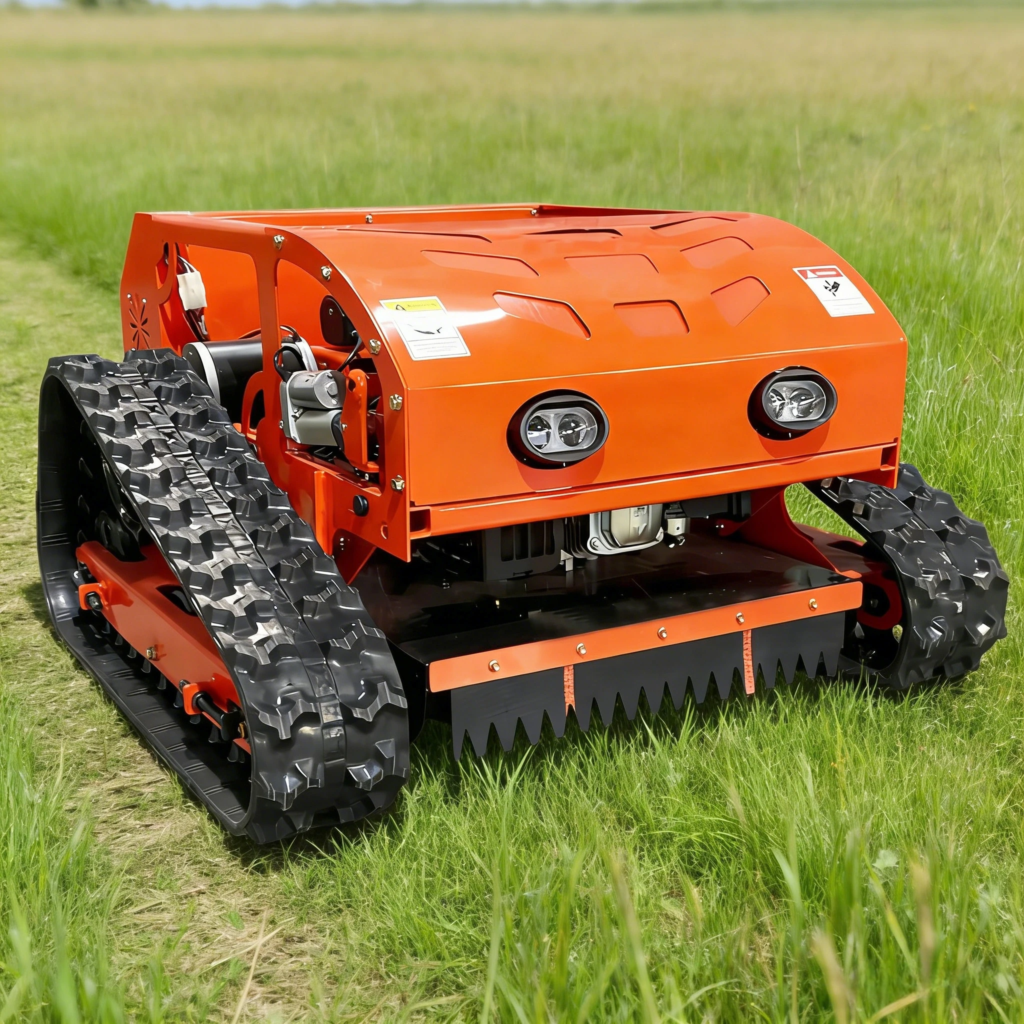 

Customized self-propelled lawn mower Remote Control Crawler Mower Mow the lawn Small Robot Factory direct Fast delivery