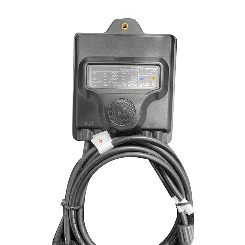 650W PV Power Optimizer MPPT 12V-75V Input Ip68 Real-Time Solar Panel Monitoring Voltage-Limiting Anti-Hotspot-Y41A