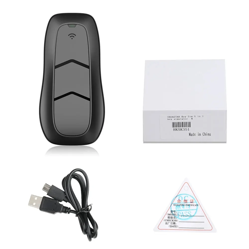 OBDSTAR 5 In 1 Key SIM Smart Key Simulator per Toyota funziona con X300 DP/X300 DP Plus/X300 Pro4