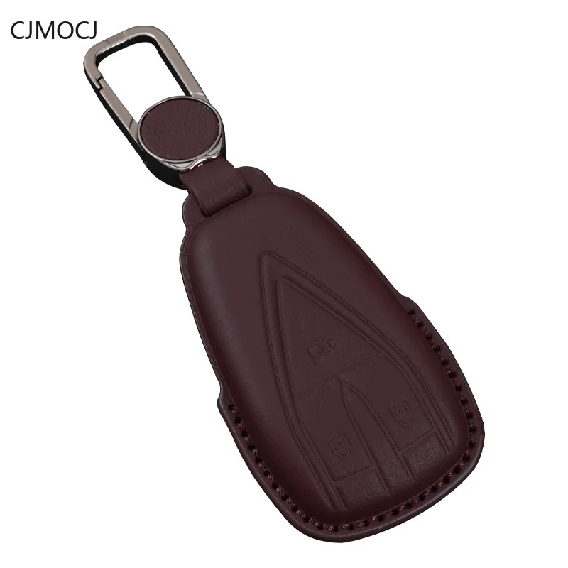 For Changan CS75 Plus CS35 Eado Oshan X5 X7 UNI-K UNI-T Key Case Cover, Leather Car Key Fob Shell, Keychain, Changan Accessories