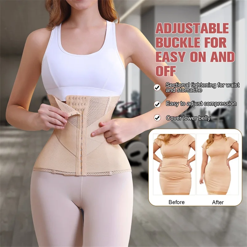 MISTHIN على شكل حرف V مدرب خصر مشد تنفس شبكة المرأة للتنحيف حزام الثدي رفع مدرب خصر تجريب امرأة ملابس داخلية #3