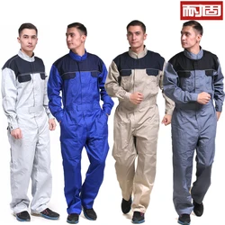 Durable Spring and Summer Workwear Suit for Men, Workshop Coveralls, Dustproof Construction Site Auto Repair Overalls, Custom-Made Labor Protection Clothing