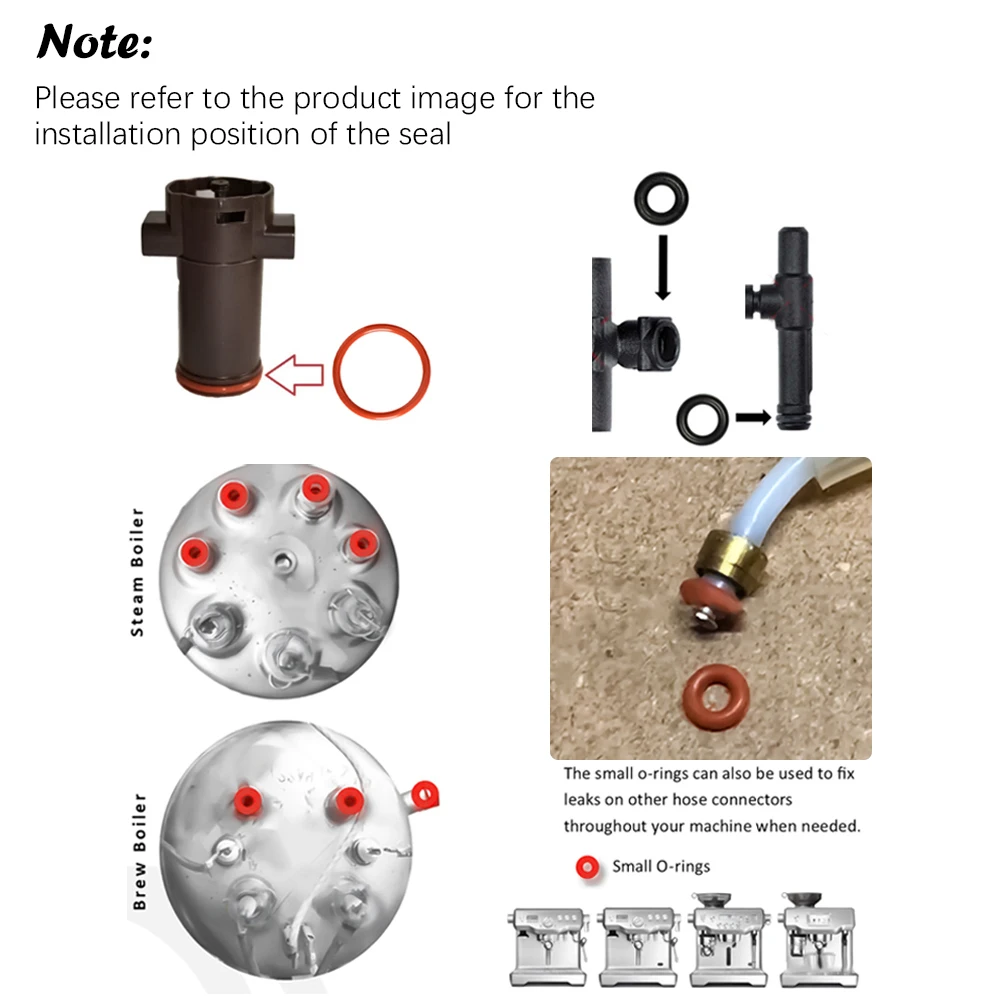 O-ring Gasket Seal Set Key Tool For Jura Capresso/Impressa Machines Brew Group & Drainage Valve O-ring Compatible With Most Jura