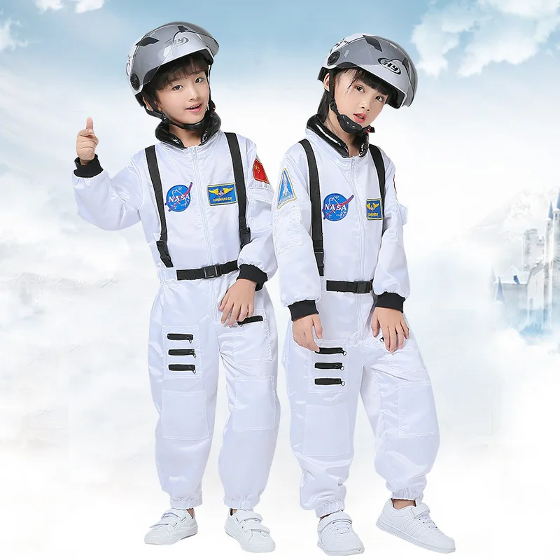 Halloween Spaceman Trang Phục Hóa Trang Cho Trẻ Em Phi Hành Gia Phi Công Bộ Trang Phục Bé Trai Bé Gái COS Phù Hợp Với Trẻ Em Phi Hành Gia Vai Trò Quần Áo Thời Trang