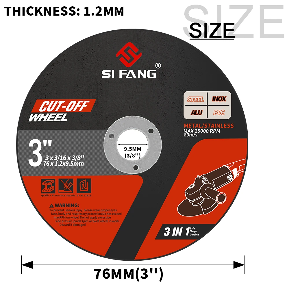 3 дюйма металлический режущий диск 75x1,2x9,5 мм режущие диски для штамповки металла и нержавеющей стали Режущий мини-пильный диск 3-60 шт.