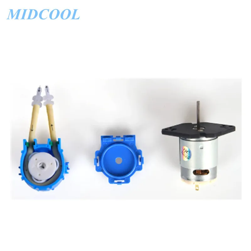 12V NKP Small Flow Rate and Low Pressure Peristaltic Dosing Pump with Power Supply Peristaltic PumpBlue Color