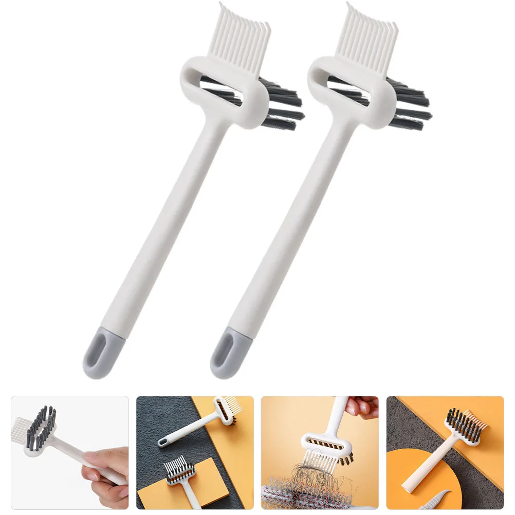 

2pcs Comb Cleaner Hair Brush Cleaning Tool For Removing Hair Dust Lint Airbag Comb Cleaning Brush Home Salon Supplies