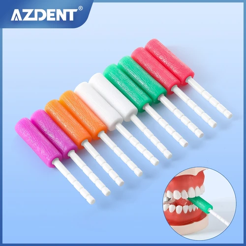 10 Uds AZDENT palo Dental ortodoncia alineador de mordida asientos palo de dientes de silicona mordida para retenedor de aparatos dentales invisibles