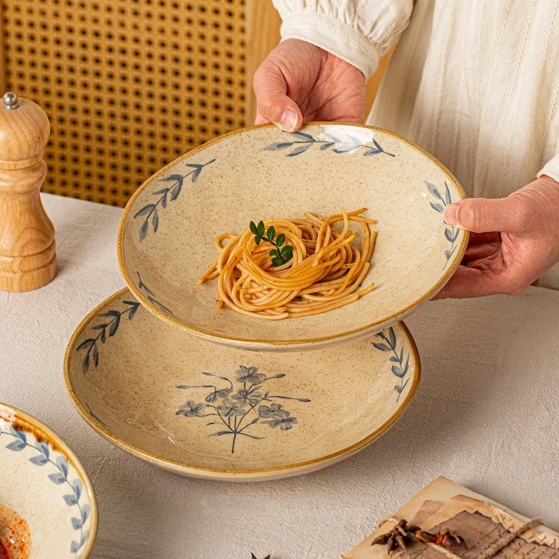 Vintage Plates,Household Dinner Plates,Breakfast Plates,Fruit Plates,High-value Rice Plates,SoupPlates,Japanese-styleDeep Plates