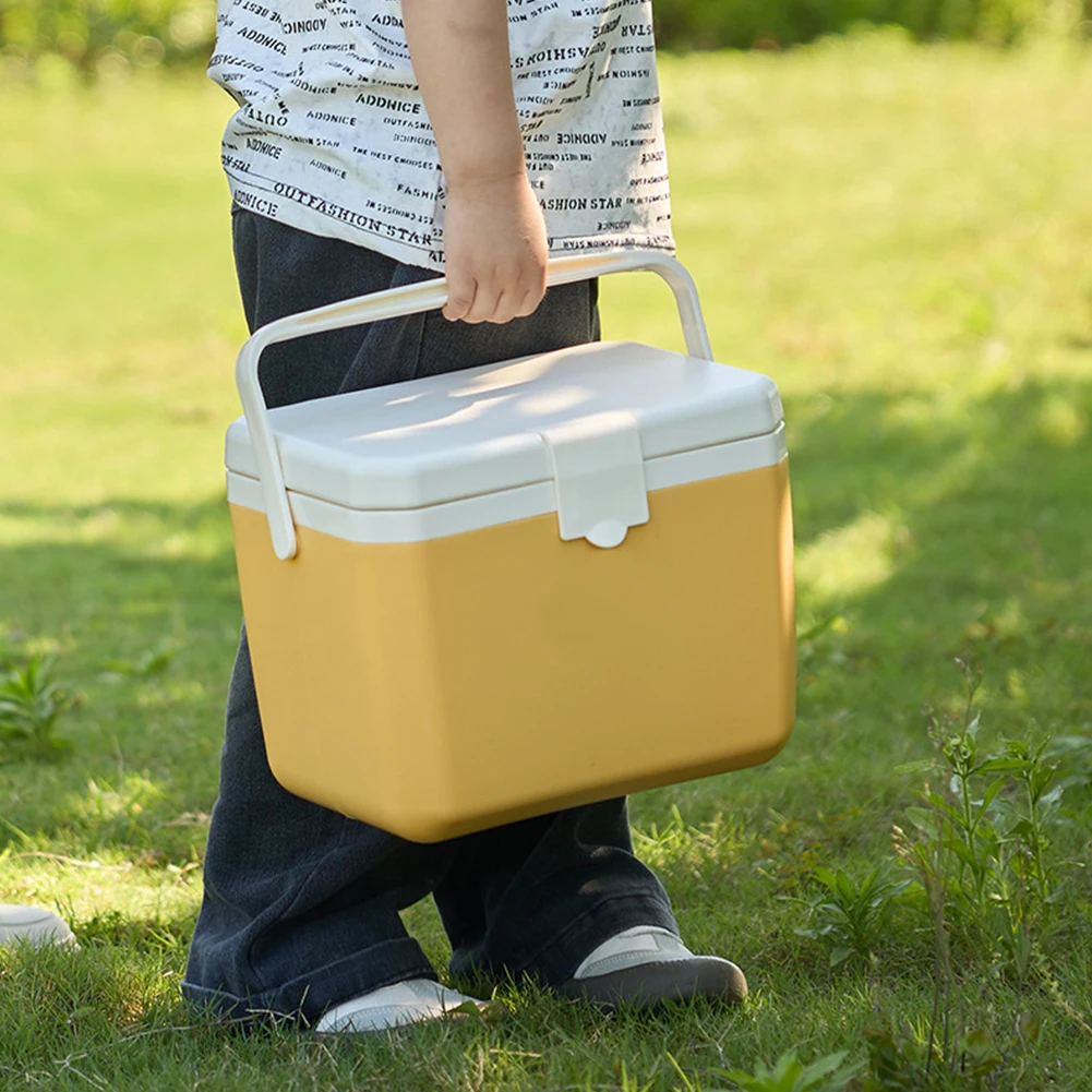 6L معزول مبرد محمول سعة كبيرة سيارة التخييم الثلاجة مقاومة للاهتراء ثلاجة فريزر صغيرة للخياط الخلفي في الهواء الطلق