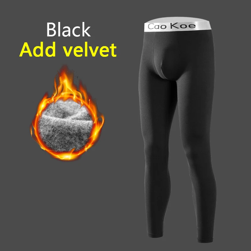 Men's warm pants slim fit tight pants, thickened and not easily faded independent wear high-end German velvet men's warm pants