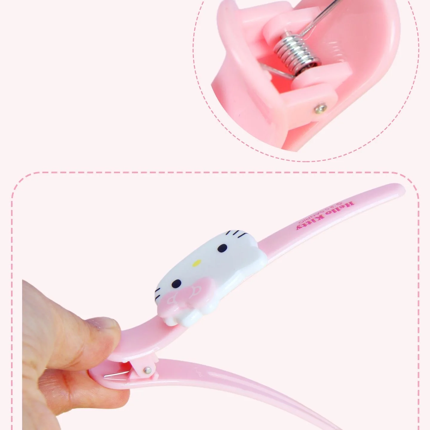 1/2pcs Hello Kitty Hair Clip Cute Cartoon Pink Hairpin Girls Fashion Barrettes Bangs Clip Women Hair Accessories Birthday Gifts view 3