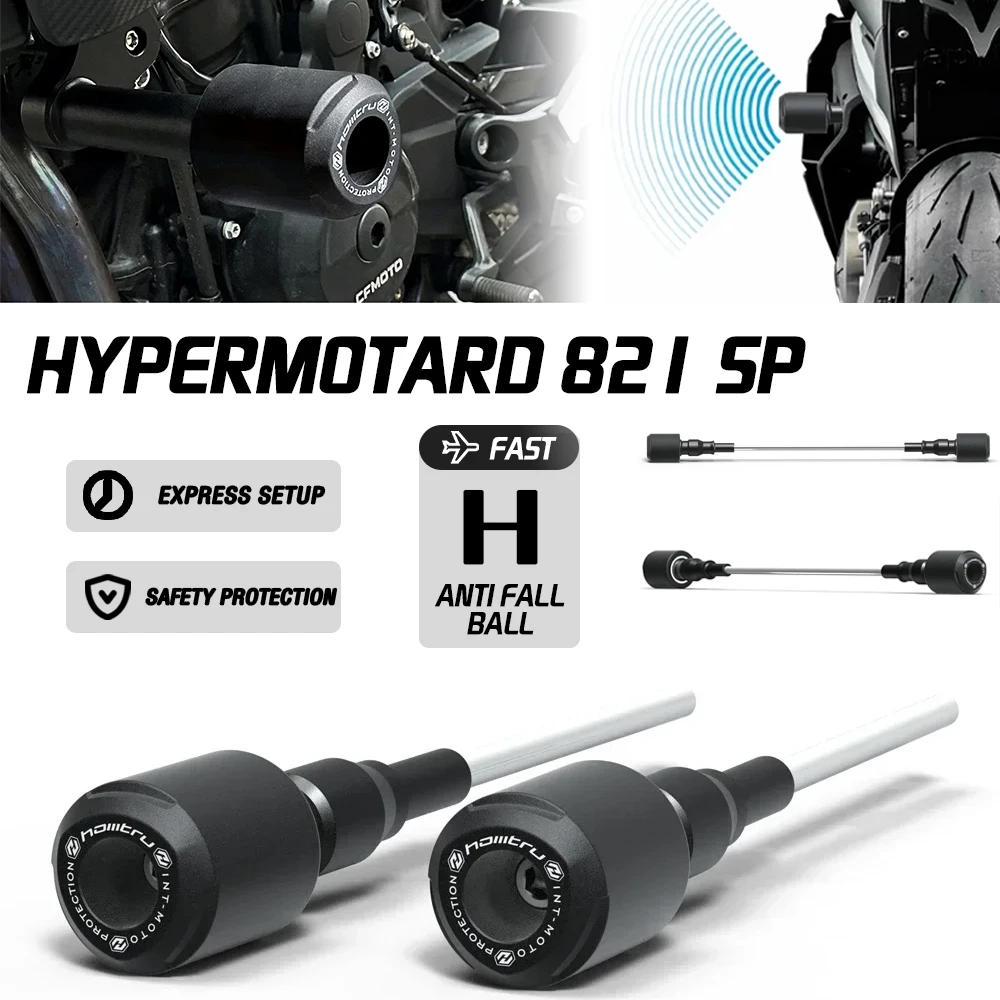 

For Ducati Hypermotard 821 SP 2013-2015 motorcycle frame fork axle slider off-road protection slider collision pad accessories
