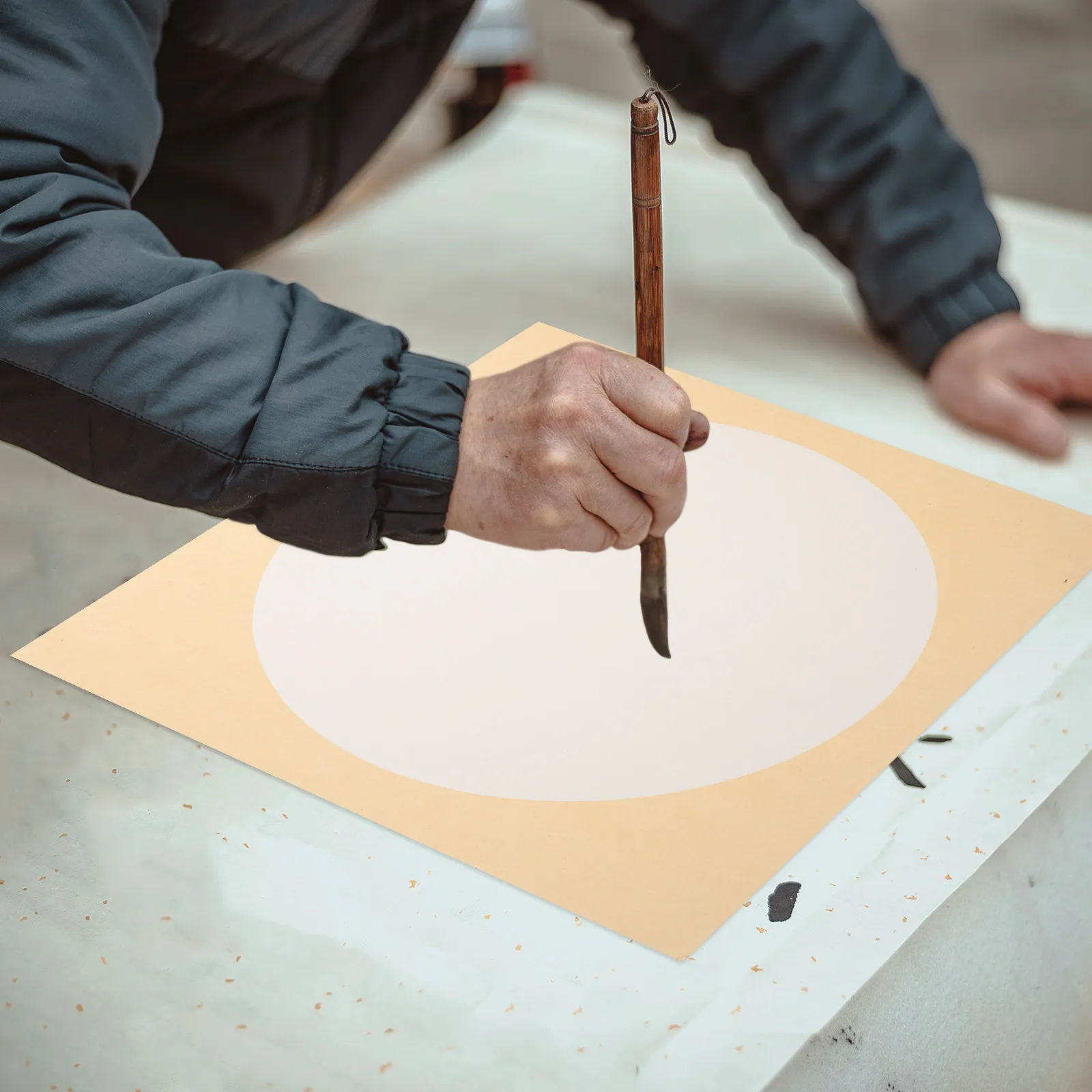 Xuan Paper 10 Sheets Mirror Finish Calligraphy Practice Paper for Chinese Brush Writing and Painting
