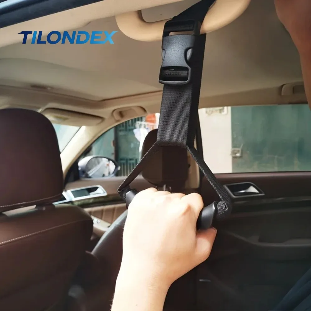 TILONDEX CarDoor Handle Assist Ergonomic Adjustable Nylon Hand Strap with Secure Buckle for Elderly And Disabled Interior Safety