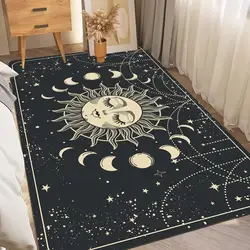 Witches Moon Tarot Mystery Totem Floor Mat Bathroom Mat INS Style Soft Bedroom Floor House Laundry Room Mat Anti-skid Welcome