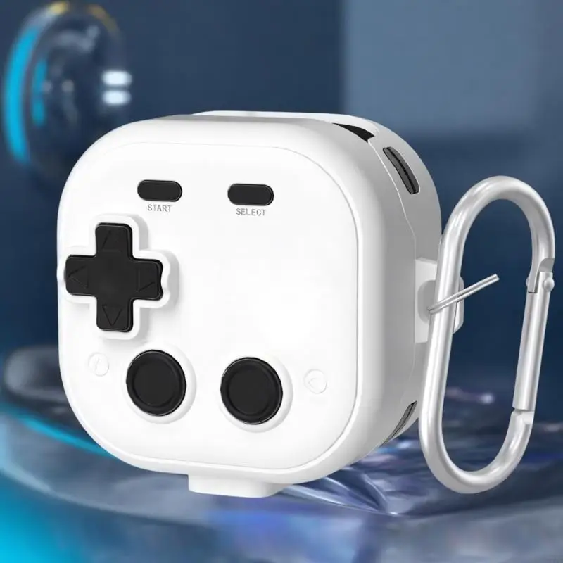 

Innovative Retro Gamepad Design Earphone Case With Carabiner Hook Durability And Fashionable Carry Solution 77JC