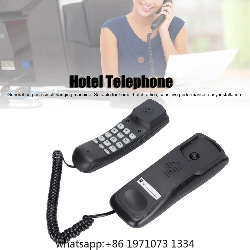 Home Telephone Multifunction Wall Mountable Telephone for Office Home Hotel Bathroom Wall Mountable Telephone