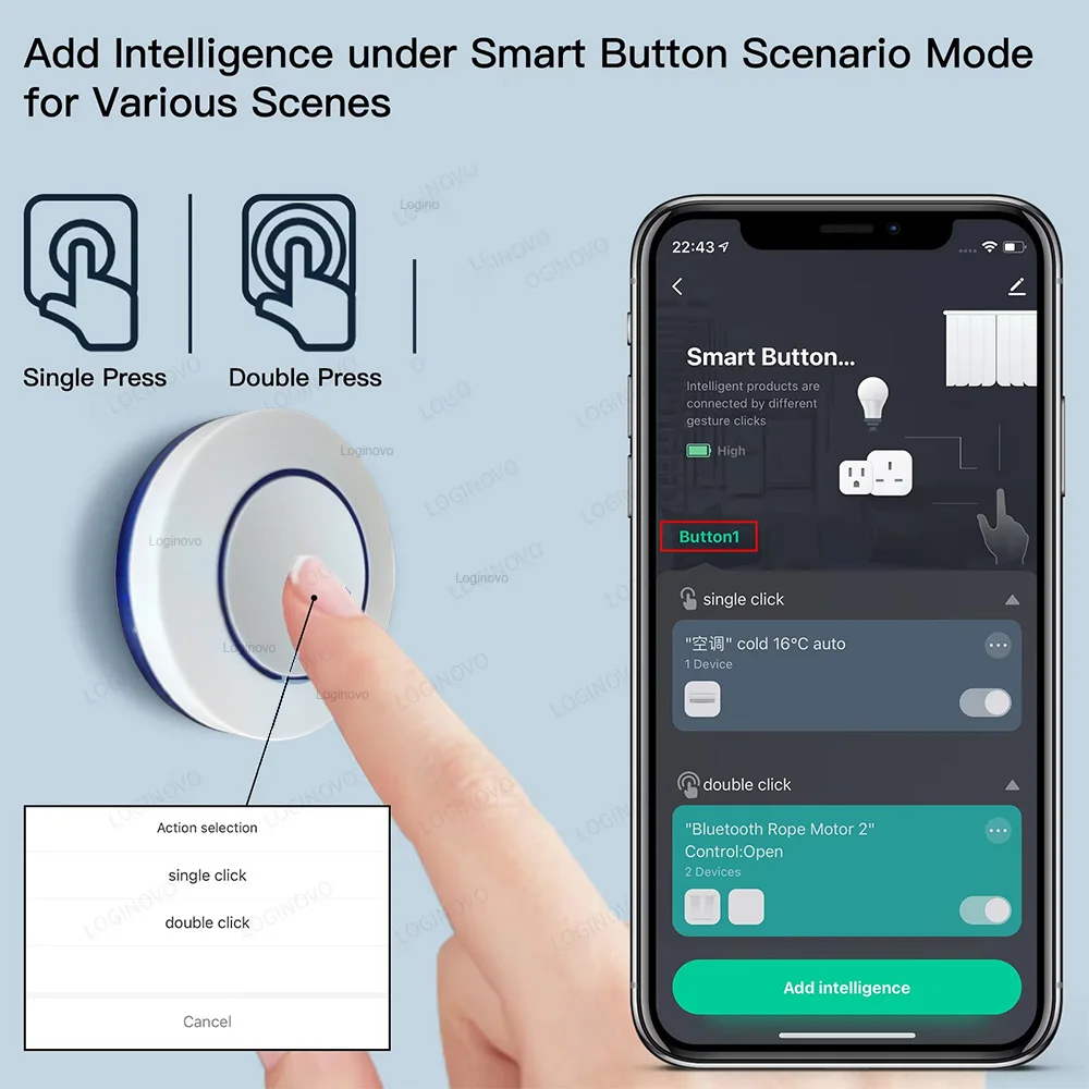 Tuya Zigbee Button Wireless Smart Scene Switch Automation Scenario Controller Smart Gadgets Required Smart Life Zigbee Gateway