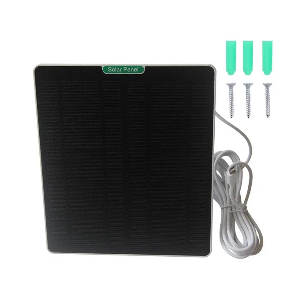 Flexible Installation Solar Panel Waterproof Universal Single Silicon Solar Panel with Short-circuit Protection for 5v/1000ma