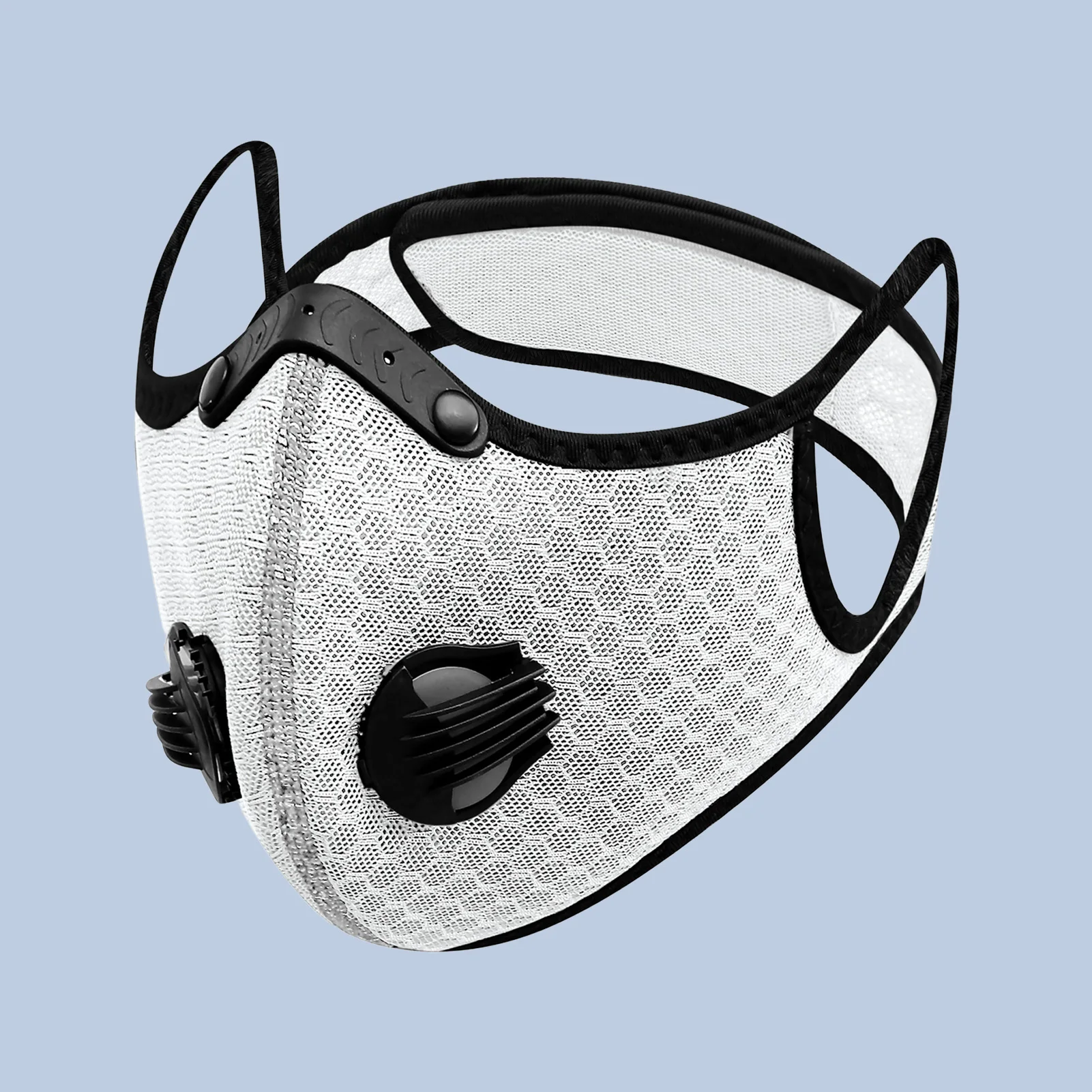 Unisex Windproof Riding Mask with Filters Valves Reusable Face  Mask for Bike Motorcycle Racing Ski