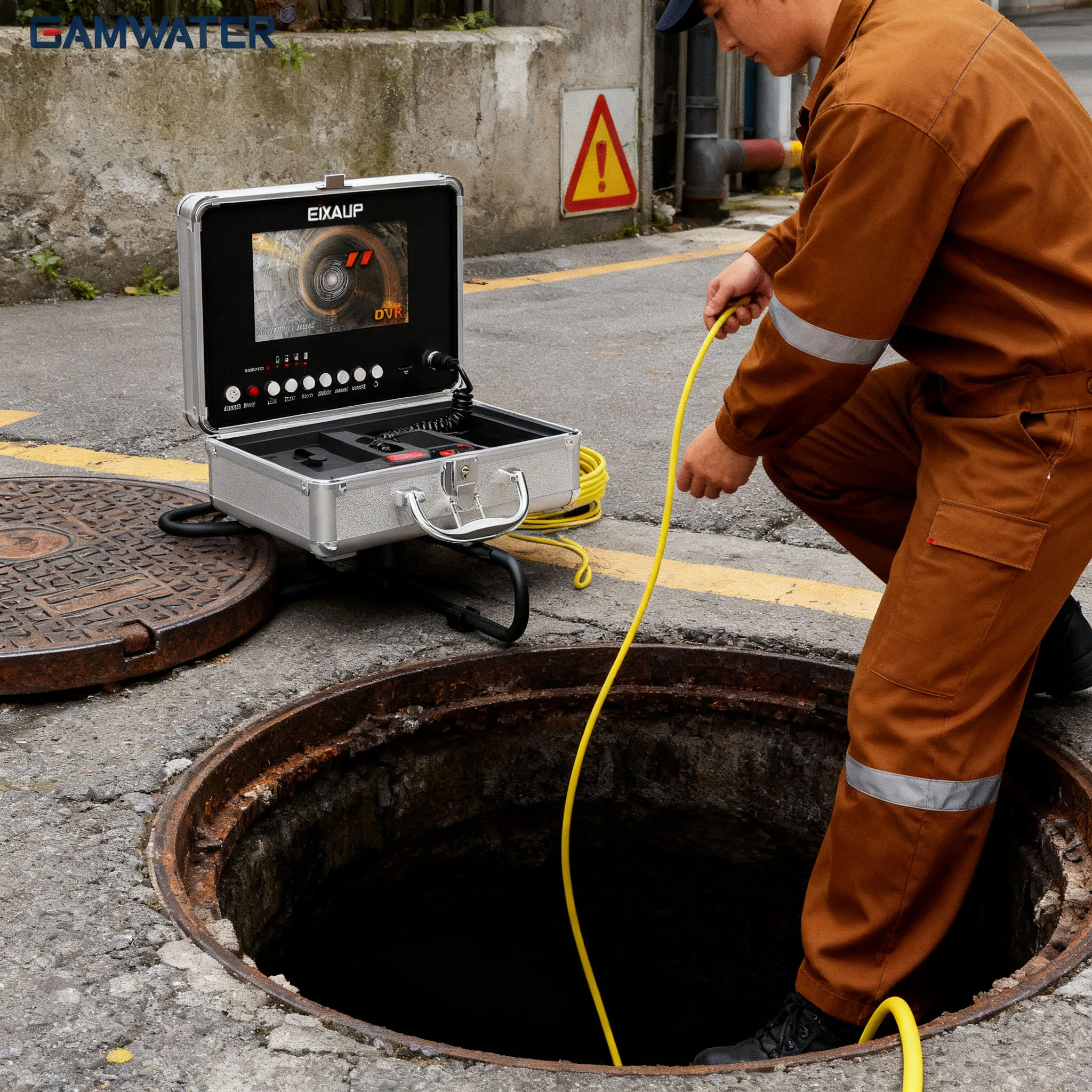 Cámara de inspección de tuberías de alcantarillado, 12 Uds., LED de alta intensidad con Zoom de imagen 5X, grabación de Audio y vídeo, tubería de alcantarillado de drenaje Industrial