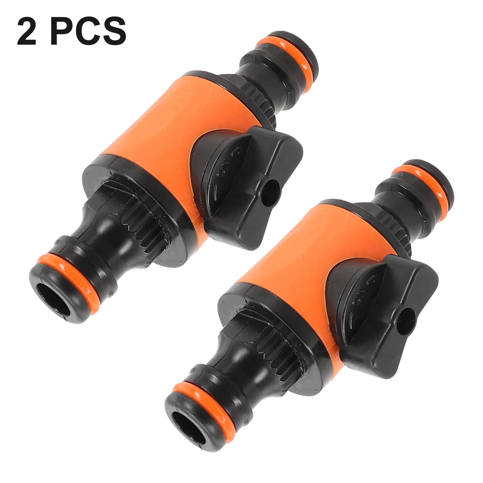 

2pcs Hose Pipe Tap Shut Off Valve Fitting Connector For Agricultural Irrigation Garden Lawn Watering Quick Connector Adapter