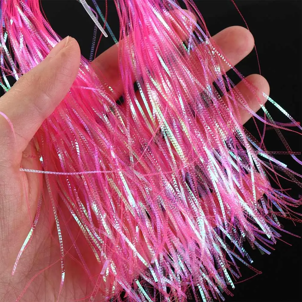 

1mm Width Corrugated Flash Strands Fish Scale Fly Fishing Tying Flash Tinsel Streamer Simulates Gliss Glow Strands Flies