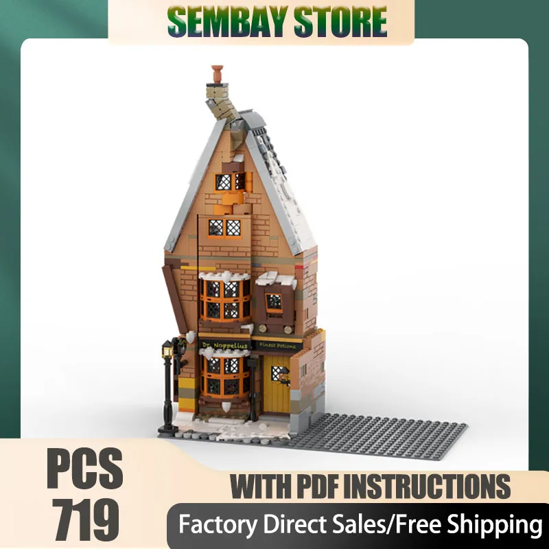 

Popular Movie Model Moc Building Bricks Magic Village Model Technology Blocks Famous Scene Christmas DIY Toy Construction Gift