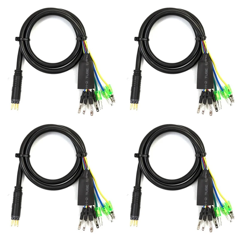 4Pcs 60Cm E-Bike 9Pin Motor Convert Extension Cable Cord Waterproof Connector For Bafang Front Rear Wheel Hub Motors