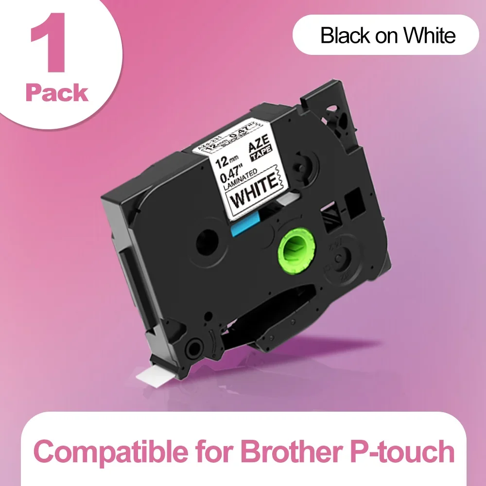 

1PK 6mm/9mm/12mm 231 Label Tape Compatible for Brother P-Touch Label Maker for TZ TZE 131 231 431 531 631 731 Ribbon