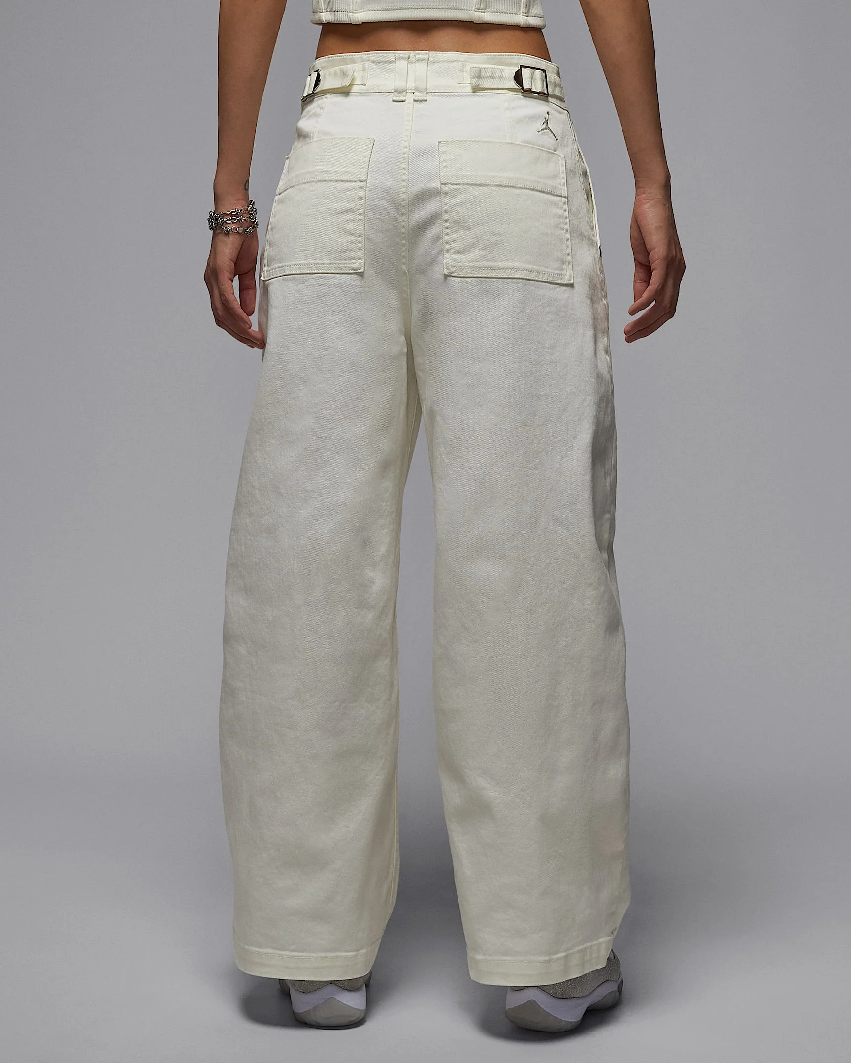 بنطال جوردان فلايت 91 للسيدات فضفاض وواسع الساق #2