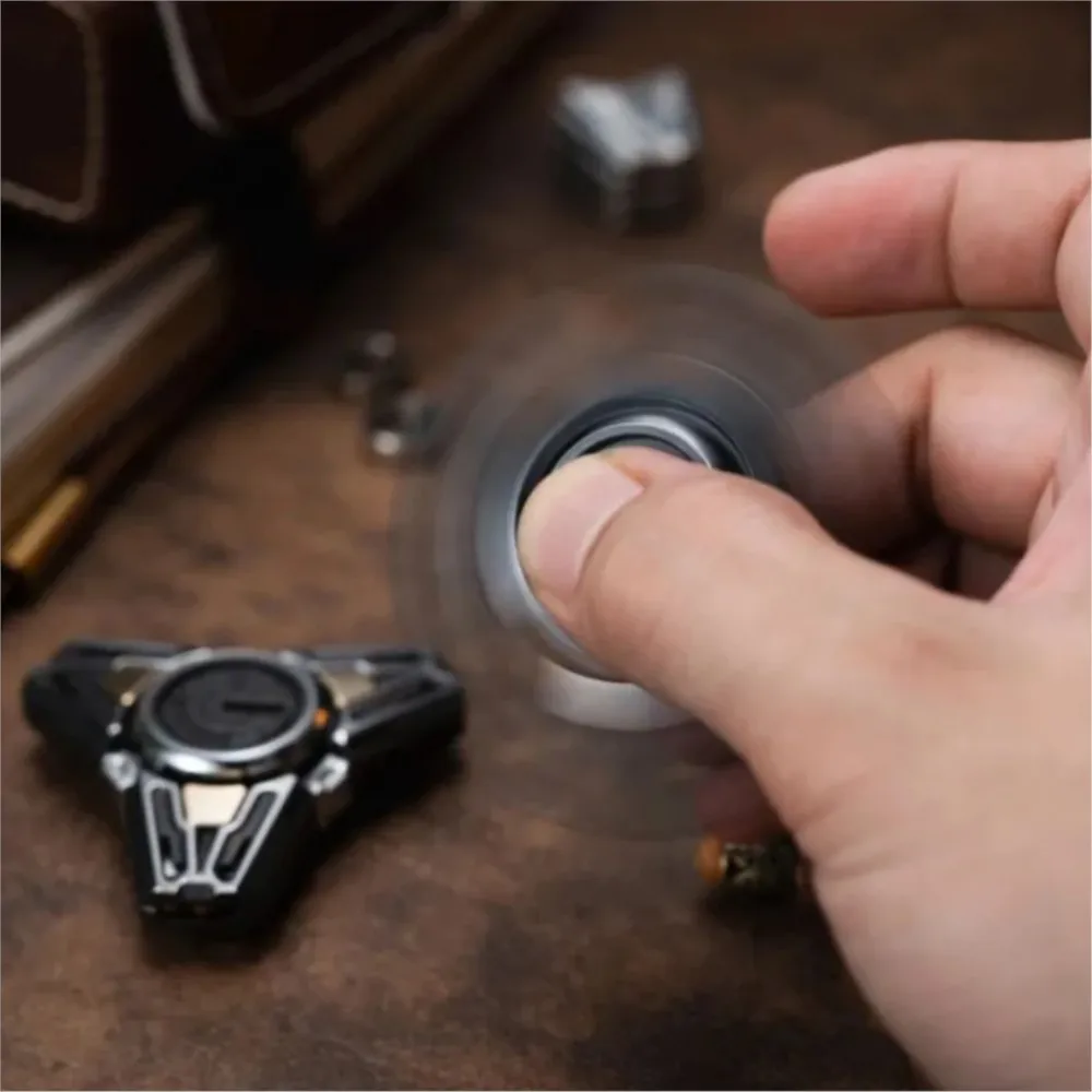 Spinner Zeus Plan EDC Chronos z Cyrkoniem, Otwarty Gyroskop do Paznokci, Zabawka Antystresowa dla Dorosłych, na Biurko do Redukcji Stresu