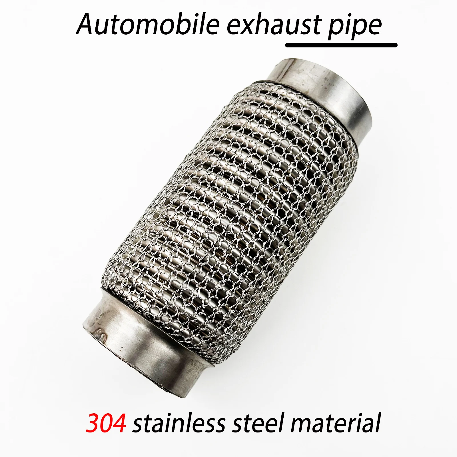 Universal Exhaust Joint Accessories Stainless Steel 304 Flex Pipe Exhaust Bellow Tube Flex Mesh Interlock Super Flexible Bellows