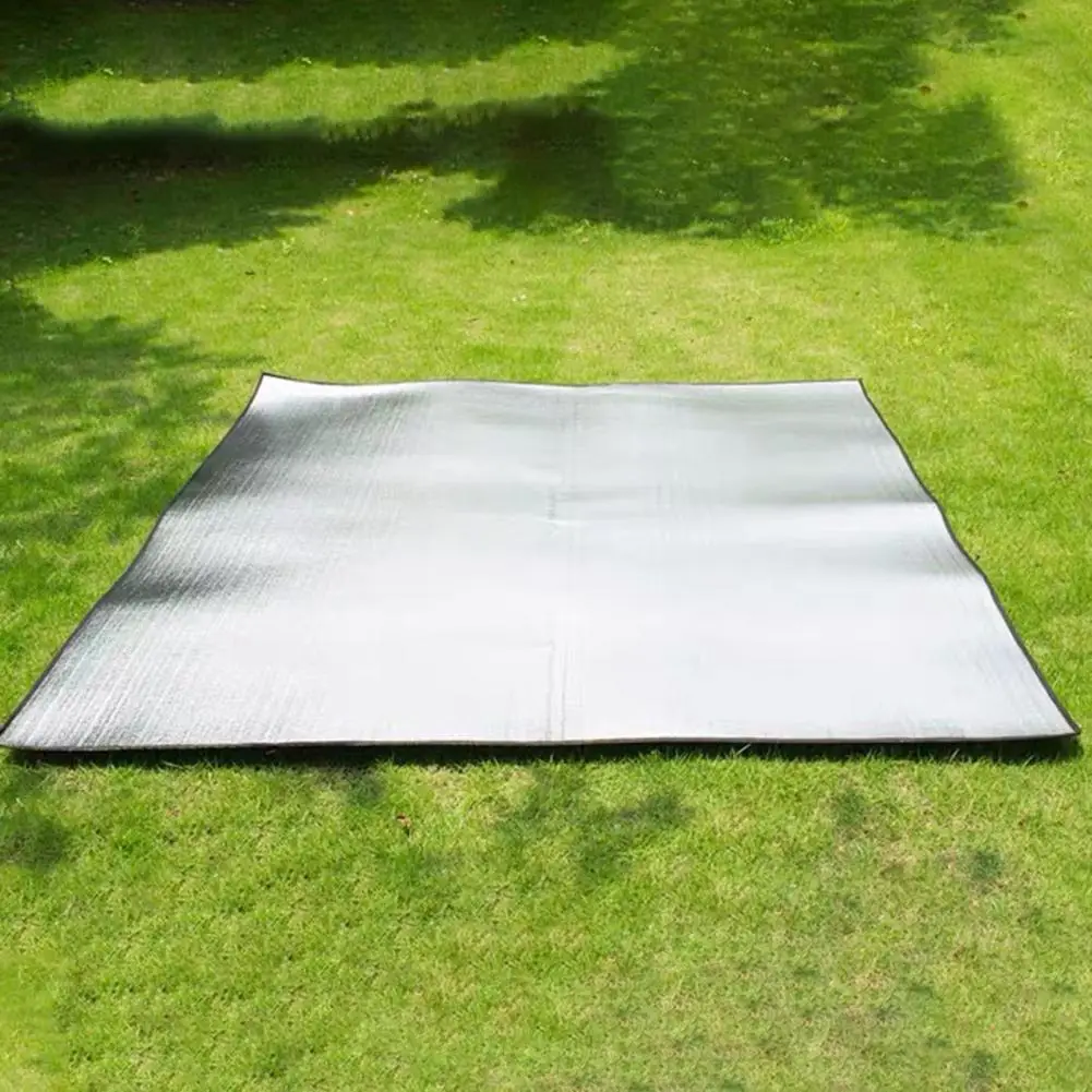 Foldable Aluminum Foil Foam Mat Insulating Camping Mat Heat Warmth Moisture-Proof Waterproof Picnic Mat Dual-side Tent Pad