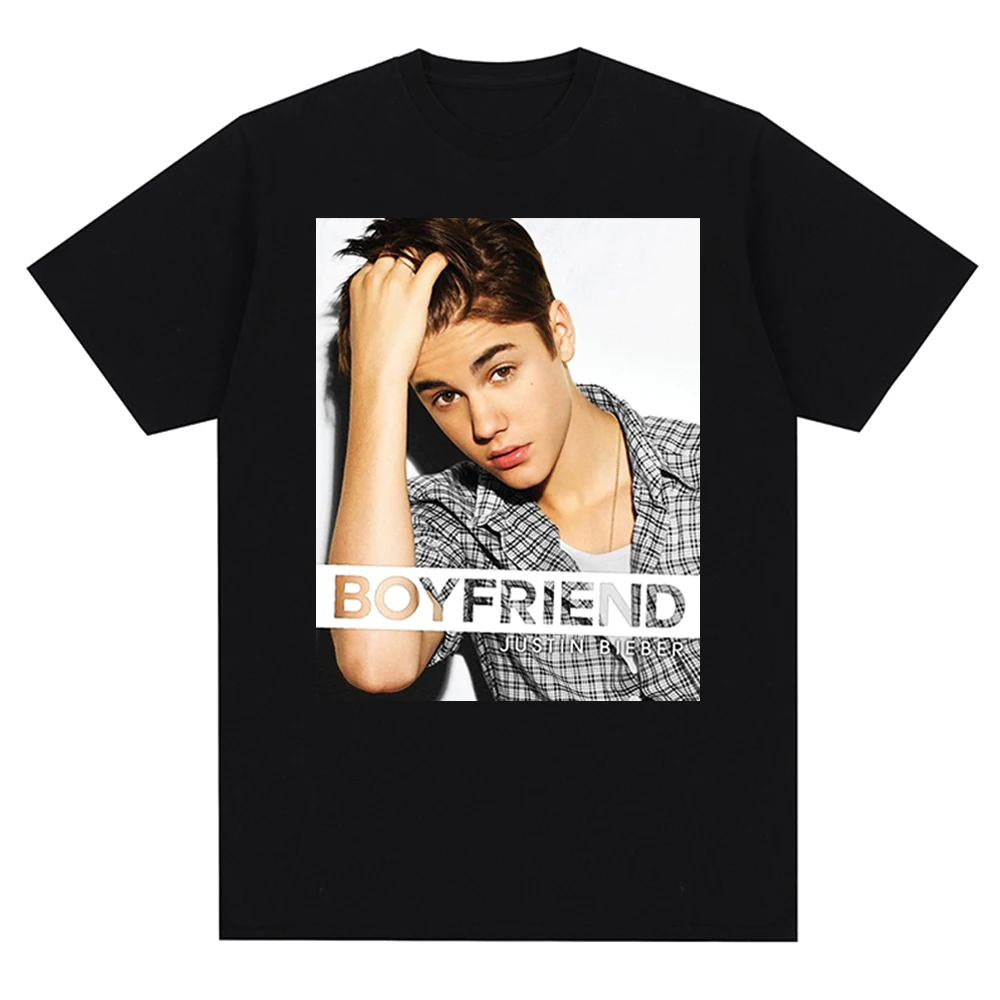 

Hip Hop Rapper Singer T Shirt Justin Bieber Printed Summer Casual Cotton Pop Short Sleeved Tees For Unisex Harajuku Streetwear