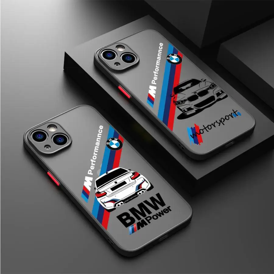 Bb Wwmm Sports Drift Car Phone Case for Apple iPhone 16 15 Pro Max 14 Plus Hard PC Capa Cover